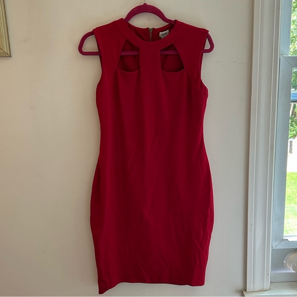 Cache Red Keyhole Dress - Picture 4 of 9